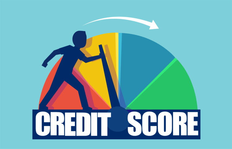credit score - affected by payment history and debts you owe